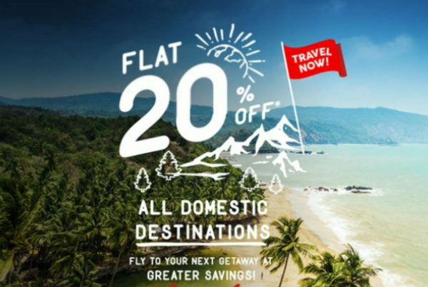 Flat 20 percent off AirAsia India (I5)